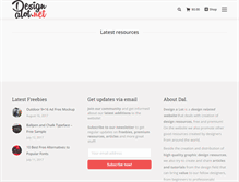 Tablet Screenshot of designalot.net